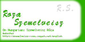 roza szemelveisz business card